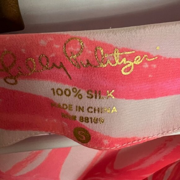 Lilly Pulitzer silk tunic top Small - Picture 2 of 4